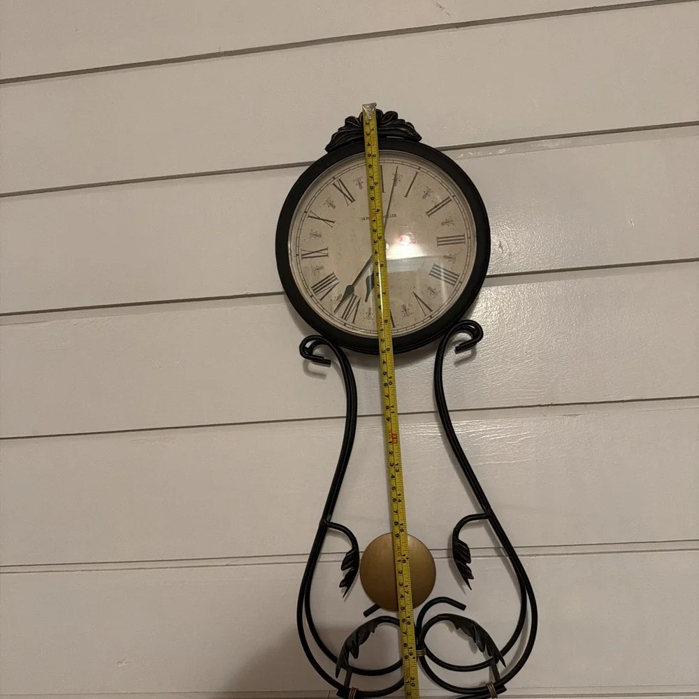 HOWARD MILLER PAULINA WROUGHT IRON WALL CLOCK 994
